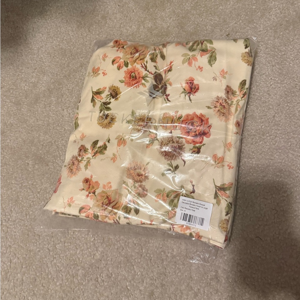Tuckernuck Cream Floral Wide-Leg Pants - Picture 5 of 6
